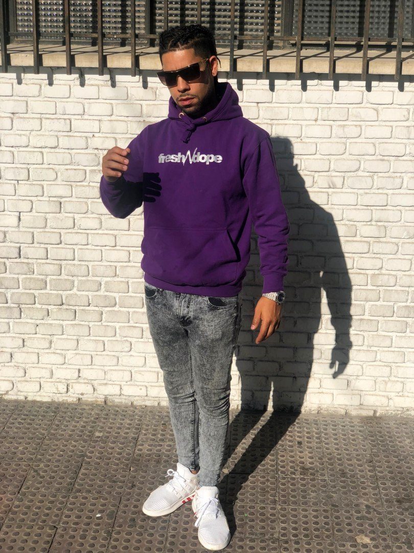 Hoodie Fresh N Dope "Purple Dope" Reflective